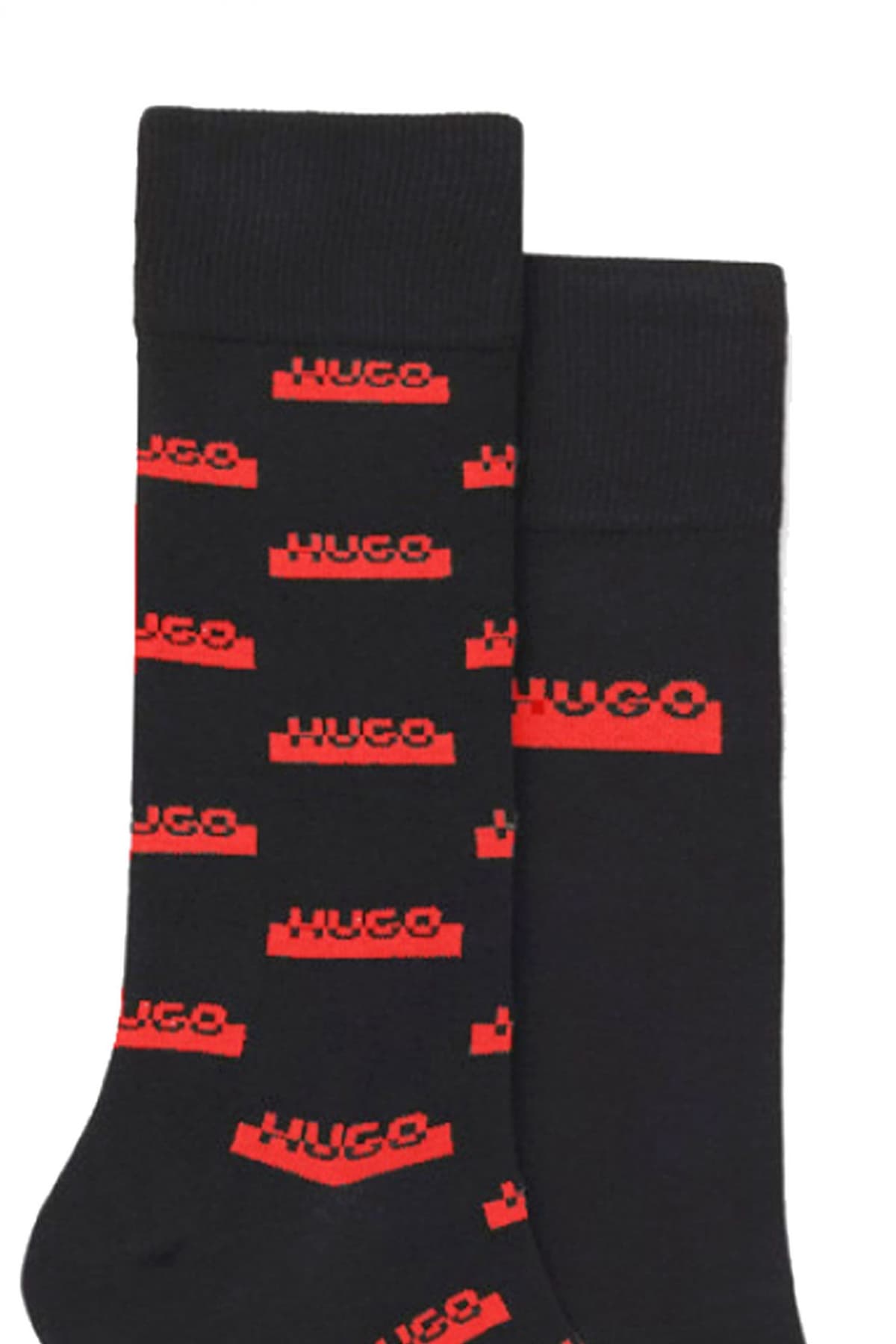 HUGO ΚΑΛΤΣΕΣ 2P RS GIFT SPLIT CC LOGO ΜΑΥΡO