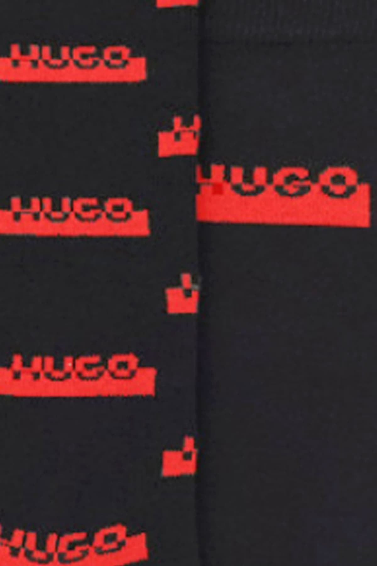 HUGO ΚΑΛΤΣΕΣ 2P RS GIFT SPLIT CC LOGO ΜΑΥΡO