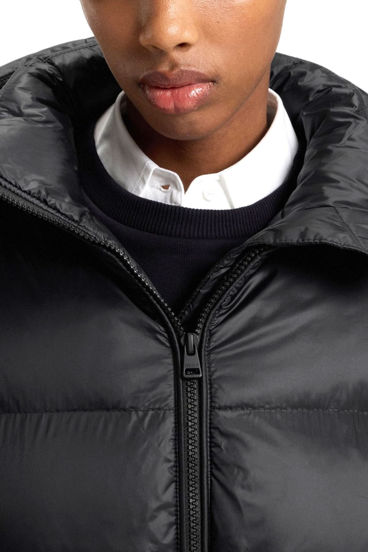 HUGO ΓΥΝΑΙΚΕΙΟ ΜΠΟΥΦΑΝ ΦΟΥΣΚΩΤΟ FALENTINA-2 ΑΠΟΣΠΩΜΕΝΗ ΚΟΥΚΟΥΛΑ ΖΩΝΗ LOGO ΜΑΥΡΟ