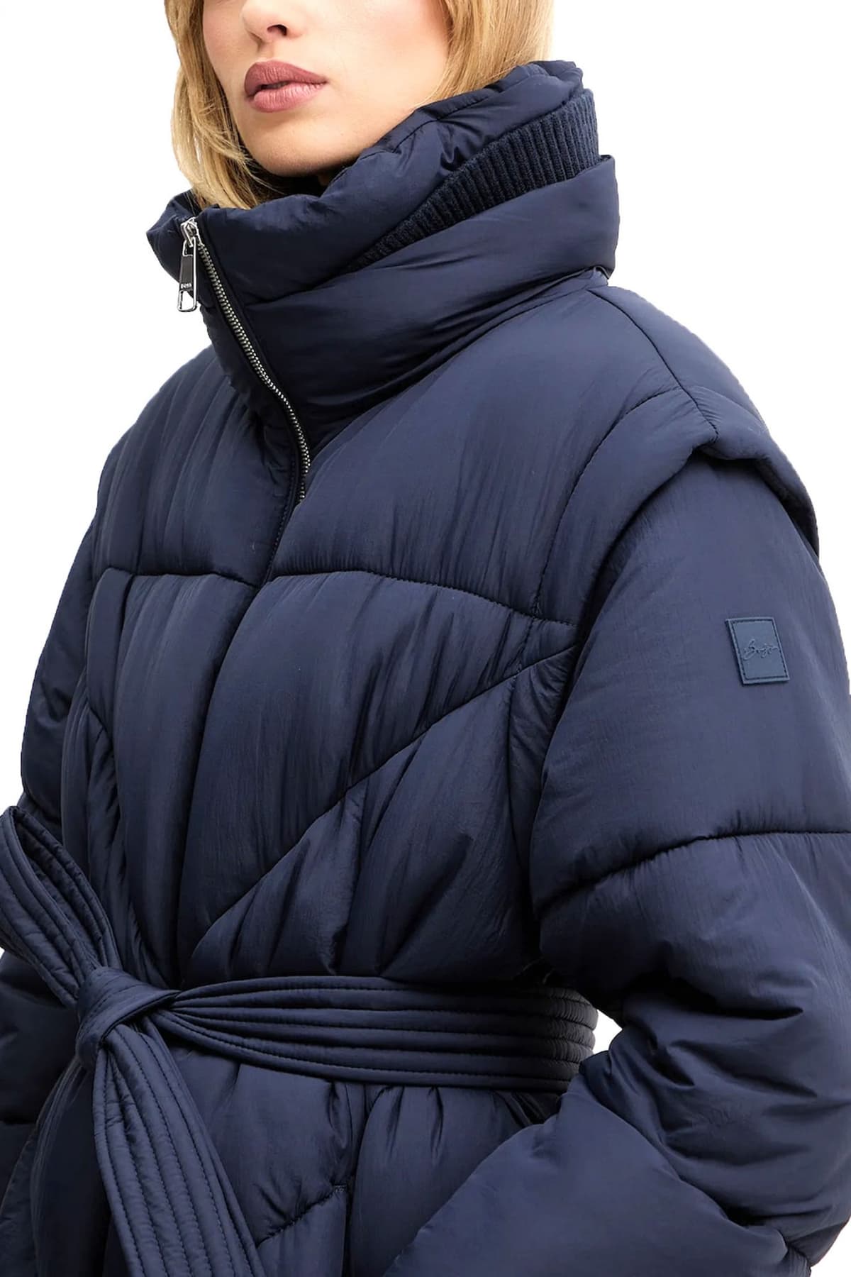 BOSS CASUAL ΜΠΟΥΦΑΝ C_PIOBELLA ΦΟΥΣΚΩΤΟ ΑΠΟΣΠΩΜΕΝΗ ΖΩΝΗ ΣΚΟΥΡΟ ΜΠΛΕ