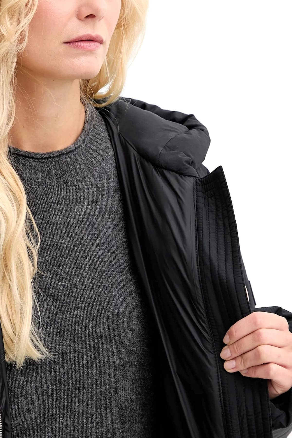 BOSS CASUAL ΜΠΟΥΦΑΝ C_PIAPOLLY ΦΟΥΣΚΩΤΟ ΚΟΥΚΟΥΛΑ ΜΑΥΡΟ