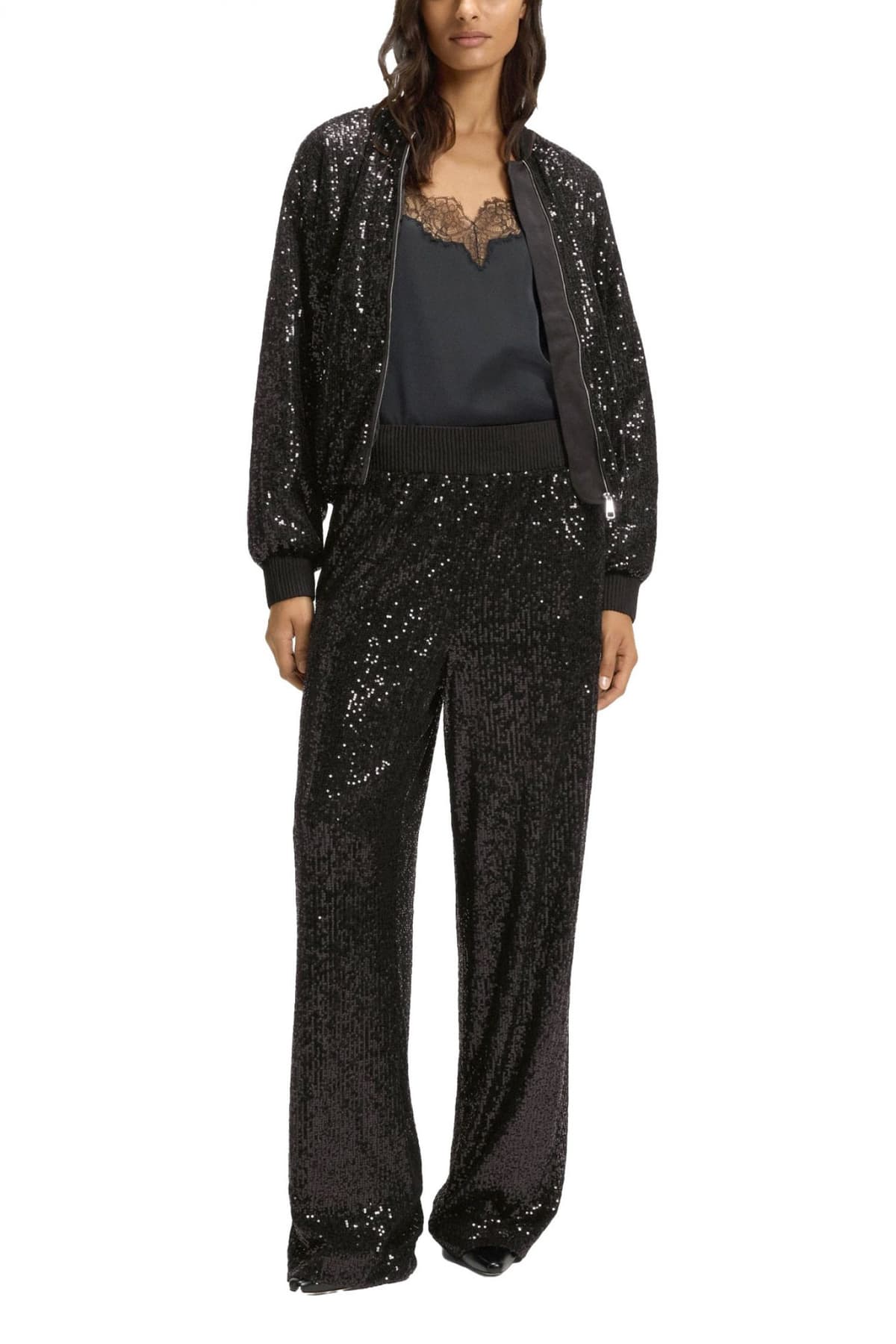 BOSS CASUAL ΖΑΚΕΤΑ C_JILLOI FULLZIP ΠΑΓΙΕΤΑ ΤΣΕΠΕΣ ΜΑΥΡΟ