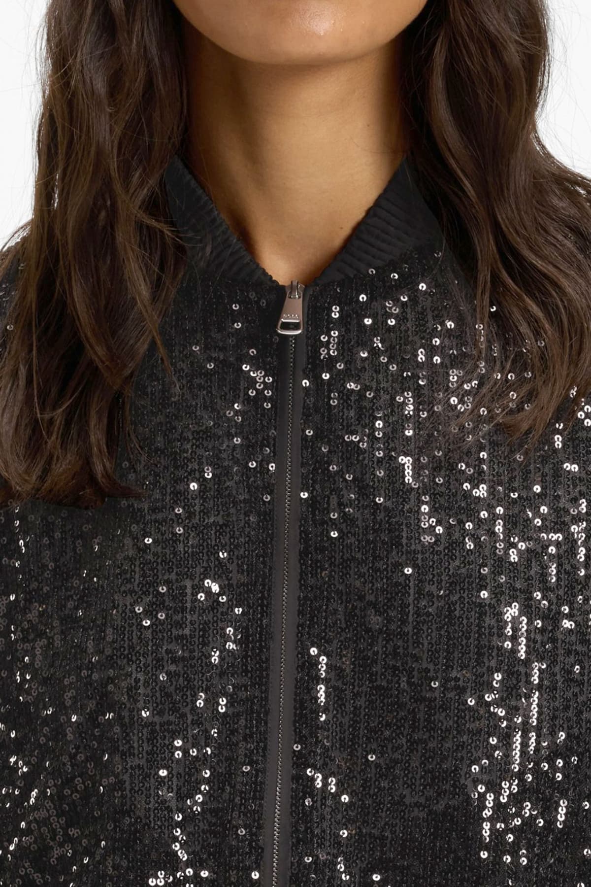 BOSS CASUAL ΖΑΚΕΤΑ C_JILLOI FULLZIP ΠΑΓΙΕΤΑ ΤΣΕΠΕΣ ΜΑΥΡΟ