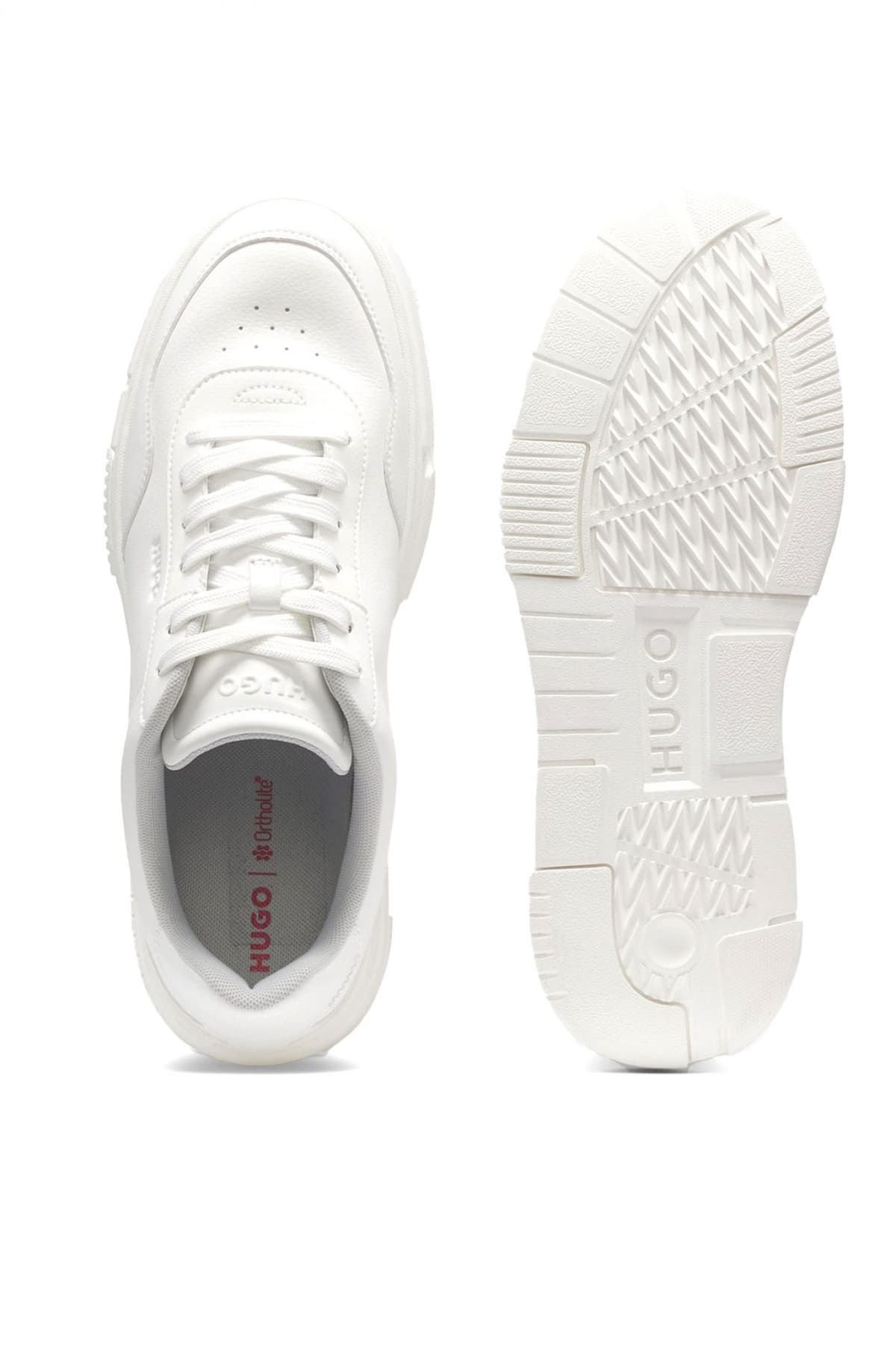 HUGO ΠΑΠΟΥΤΣΙΑ SNEAKERS YARROW_TENN_GRPU ΛΕΥΚΟ