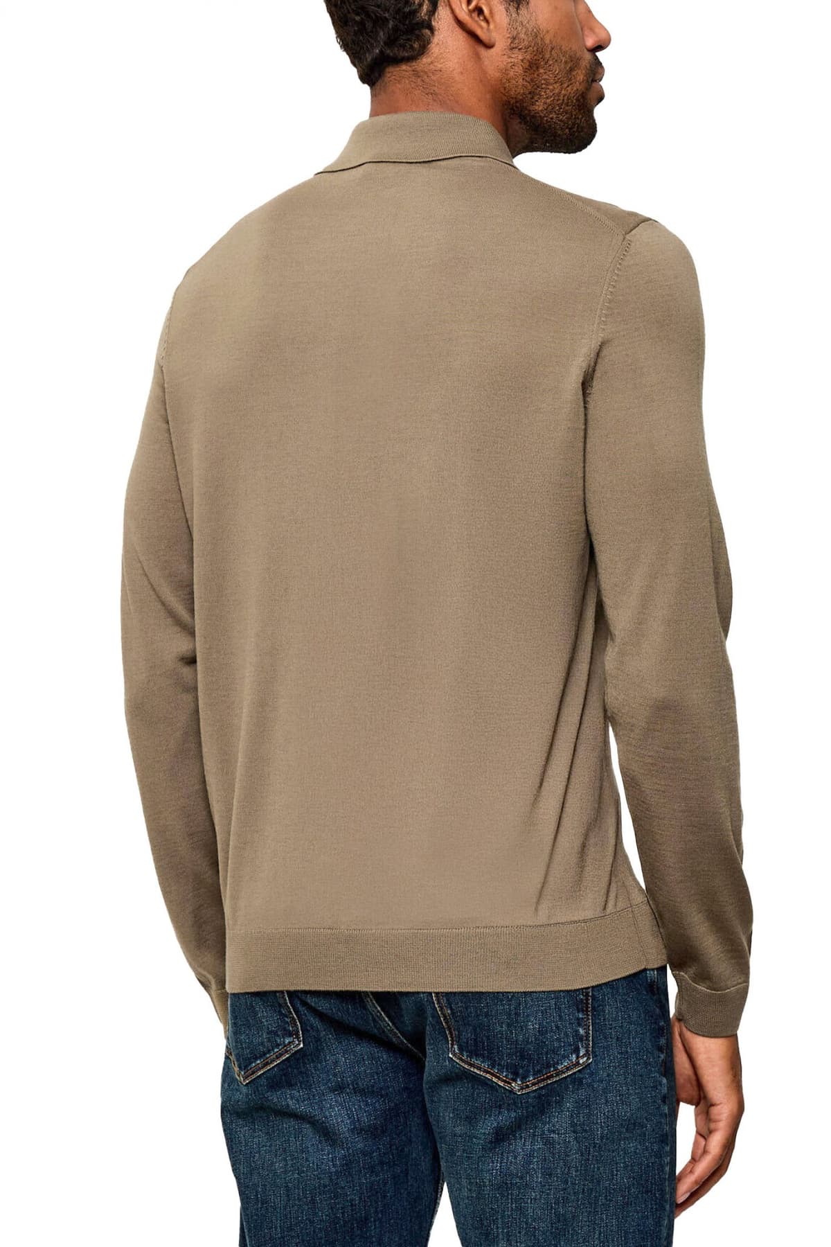 BOSS ΠΛΕΚΤΟ FULL BUTTON HELBERT ΧΑΚΙ