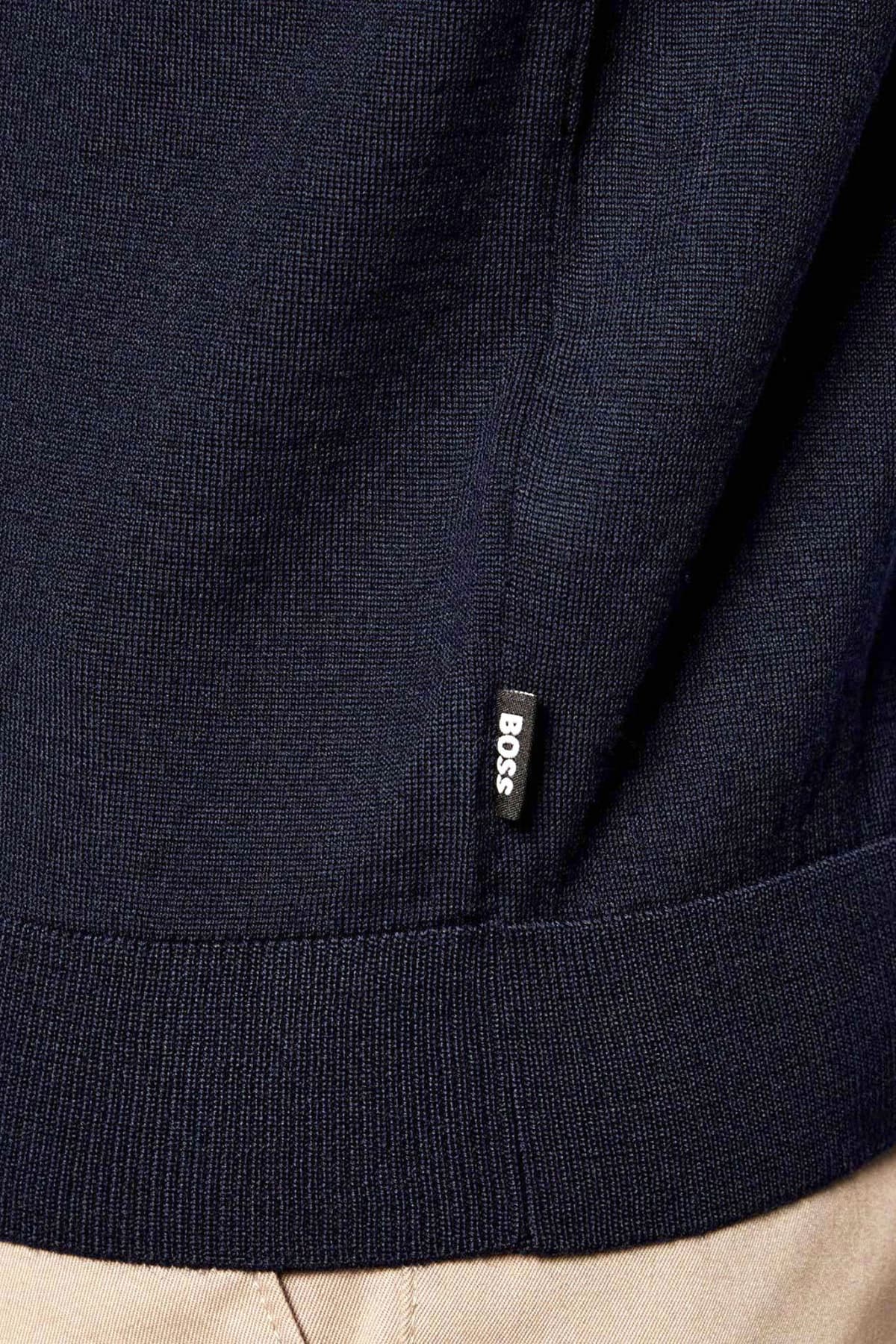 BOSS ΠΛΕΚΤΟ FULL BUTTON HELBERT ΜΠΛΕ