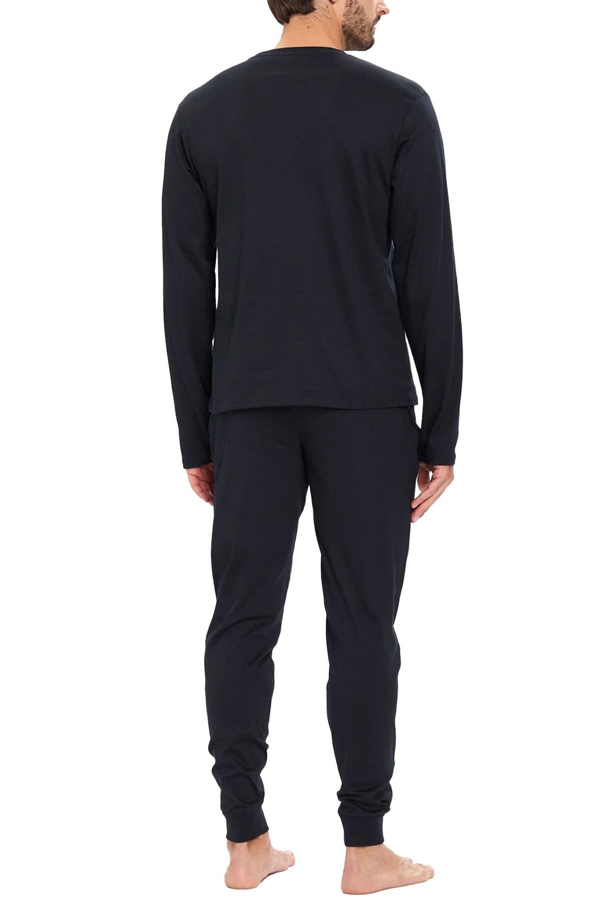 BOSS HOMEWEAR ΠΥΤΖΑΜΑ XMAS LONG SET ΜΠΛΕ