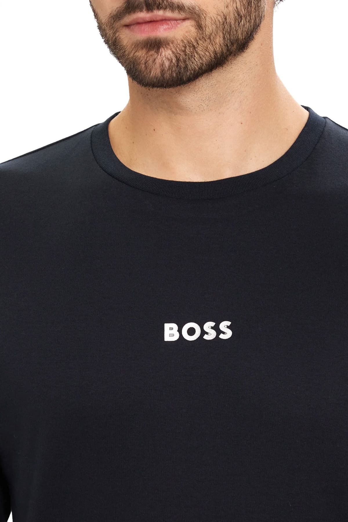 BOSS HOMEWEAR ΠΥΤΖΑΜΑ XMAS LONG SET ΜΠΛΕ