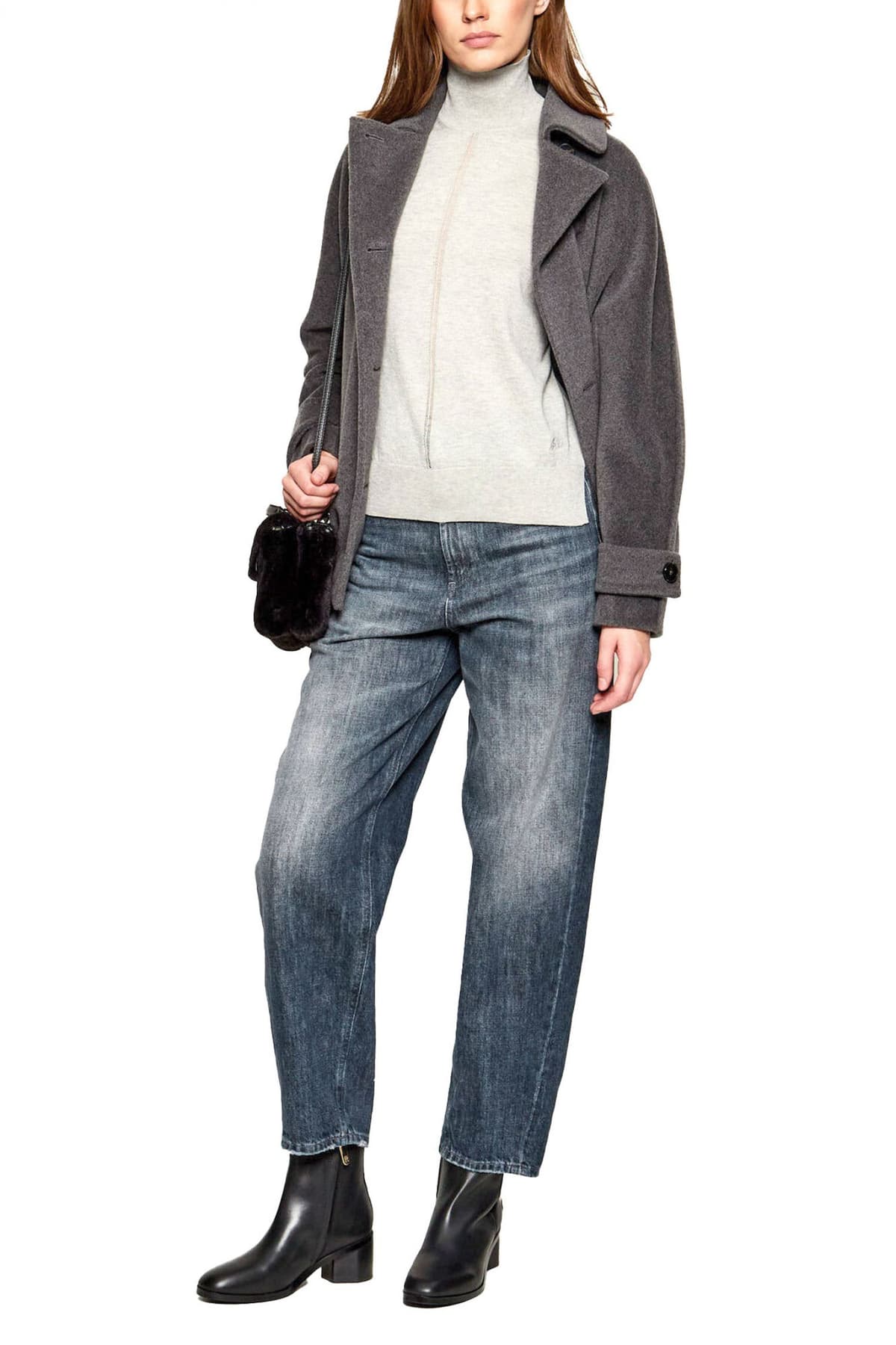 BOSS CASUAL ΠΛΕΚΤΟ ΛΟΥΠΕΤΟ C_FAGHETTINI ΑΝΟΙΧΤΟ ΓΚΡΙ