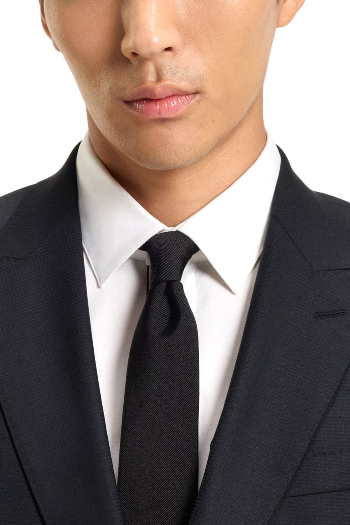 BOSS ΚΟΣΤΟΥΜΙ ΔΙΚΟΥΜΠΟ ΜΙΚΡΟΣΧΕΔΙΟ SLIM FIT H-HUGE-2PCS-PEAK-253 ΜΑΥΡΟ