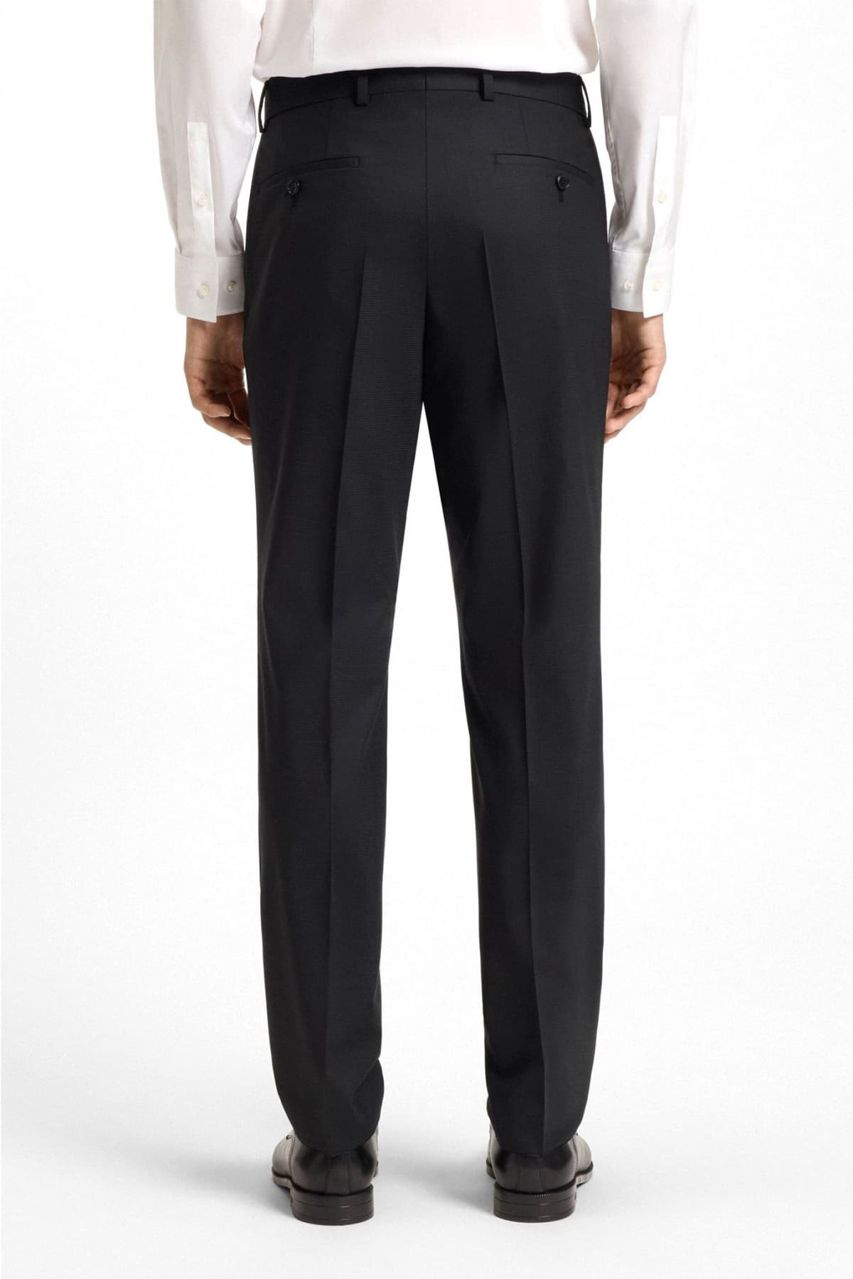 BOSS ΚΟΣΤΟΥΜΙ ΔΙΚΟΥΜΠΟ ΜΙΚΡΟΣΧΕΔΙΟ SLIM FIT H-HUGE-2PCS-PEAK-253 ΜΑΥΡΟ