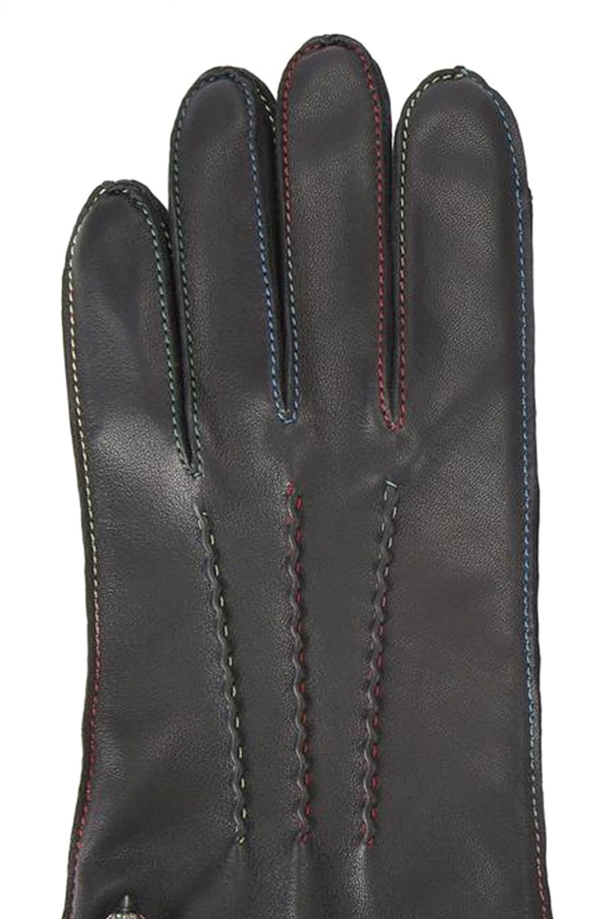 KURT GEIGER ΓΑΝΤΙΑ EAGLE LEATHER GLOVES LOGO ΜΑΥΡΟ