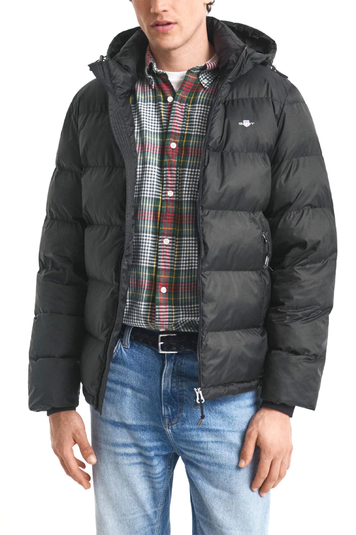 GANT ΜΠΟΥΦΑΝ ΦΟΥΣΚΩΤΟ ΑΠΟΣΠΩΜΕΝΗ ΚΟΥΚΟΥΛΑ ACTIVE CLOUD JACKET ΜΑΥΡΟ