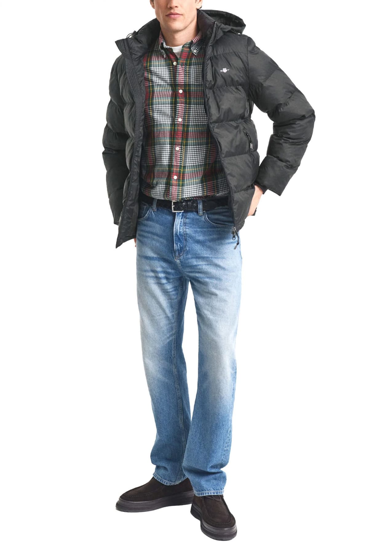 GANT ΜΠΟΥΦΑΝ ΦΟΥΣΚΩΤΟ ΑΠΟΣΠΩΜΕΝΗ ΚΟΥΚΟΥΛΑ ACTIVE CLOUD JACKET ΜΑΥΡΟ