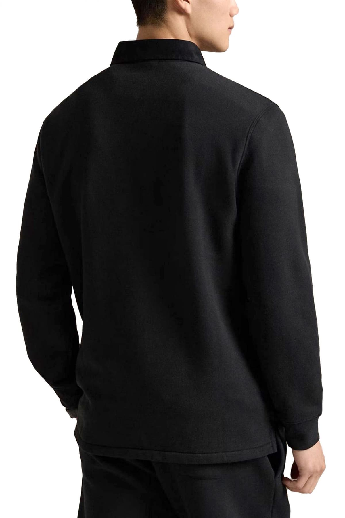 RALPH LAUREN POLO ΦΟΥΤΕΡ CLASSIC FIT GOLD LOGO ΜΑΥΡΟ