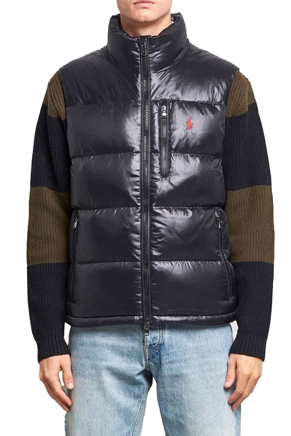 RALPH LAUREN ΜΠΟΥΦΑΝ ΑΜΑΝΙΚΟ ΦΟΥΣΚΩΤΟ LOGO ΜΑΥΡΟ