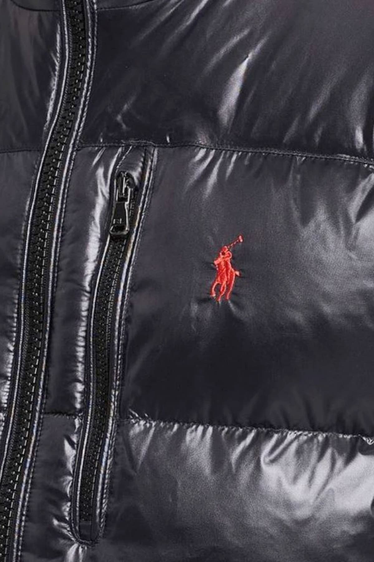 RALPH LAUREN ΜΠΟΥΦΑΝ ΑΜΑΝΙΚΟ ΦΟΥΣΚΩΤΟ LOGO ΜΑΥΡΟ