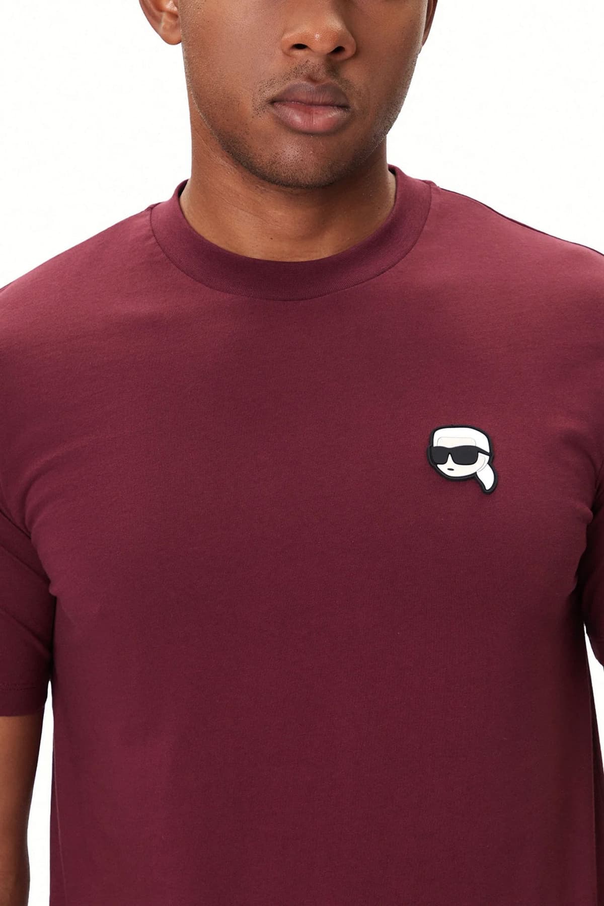 KARL LAGERFELD T-SHIRT LOGO ΜΠΟΡΝΤΩ