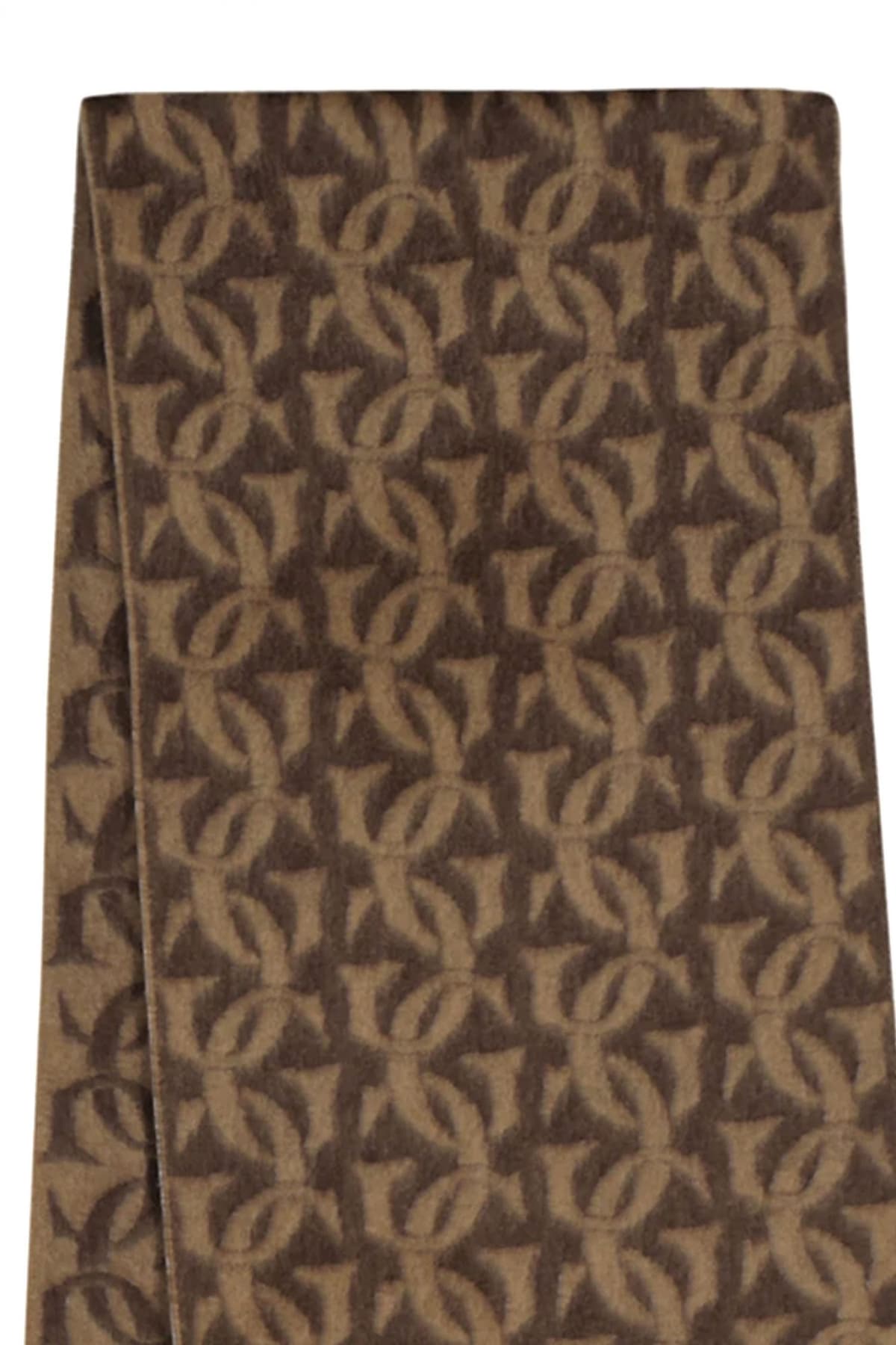 GANT ΚΑΣΚΩΛ ΜΑΛΛΙΝΟ G MONOGRAM WOVEN SCARF ΚΑΦΕ