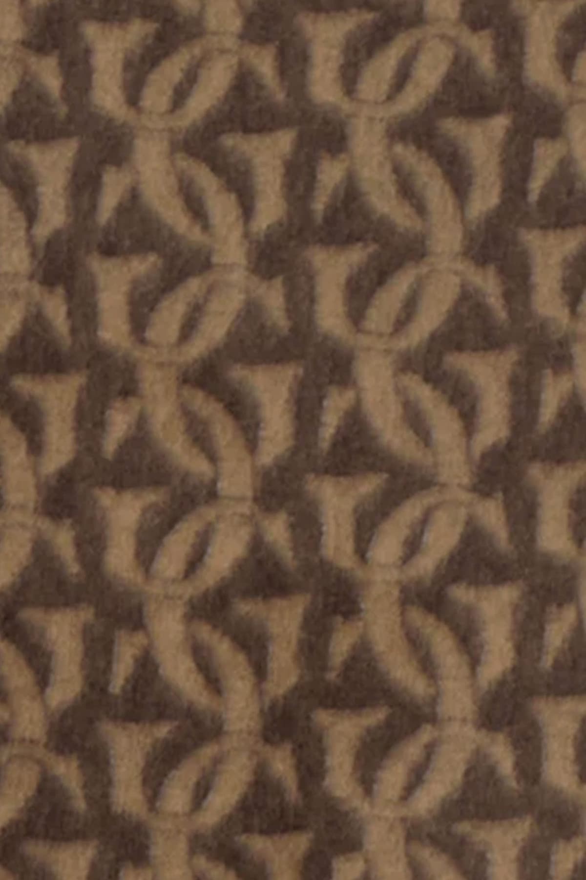 GANT ΚΑΣΚΩΛ ΜΑΛΛΙΝΟ G MONOGRAM WOVEN SCARF ΚΑΦΕ