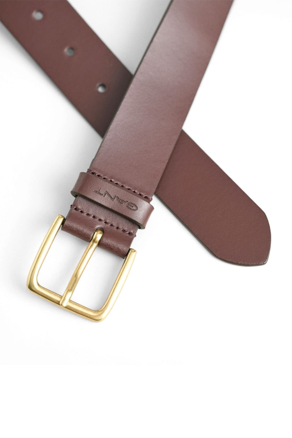 GANT ΖΩΝΗ ΔΕΡΜΑΤΙΝΗ LOGO ΚΑΦΕ