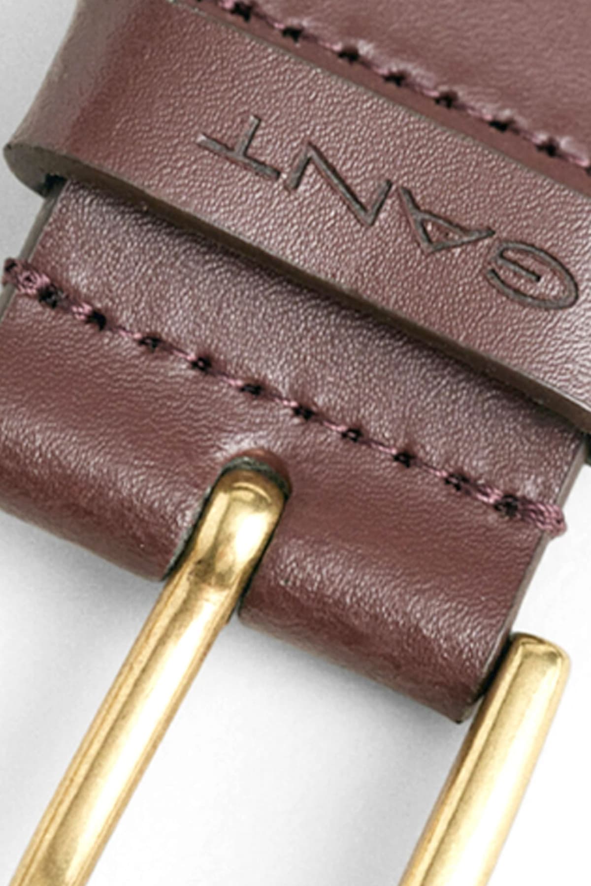 GANT ΖΩΝΗ ΔΕΡΜΑΤΙΝΗ LOGO ΚΑΦΕ