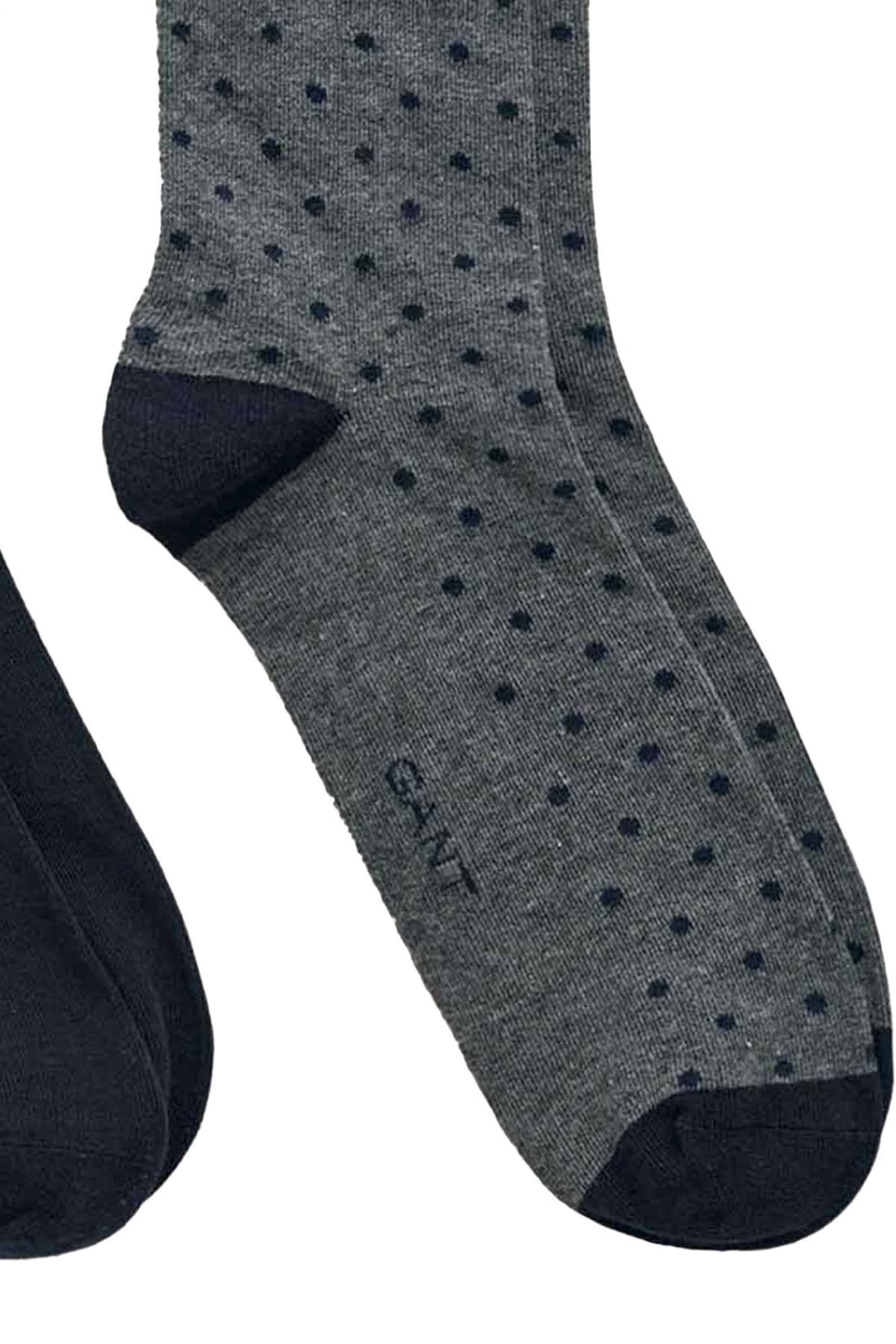 GANT ΚΑΛΤΣΕΣ 2-PACK DOT AND SOLID SOCKS ΜΠΛΕ-ΓΚΡΙ