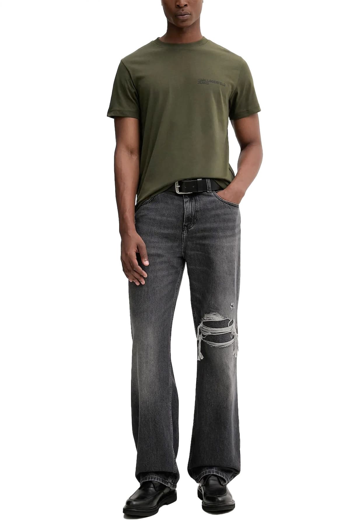 KARL LAGERFELD JEANS T-SHIRT SLIM FIT SS TEE ΛΑΔΙ