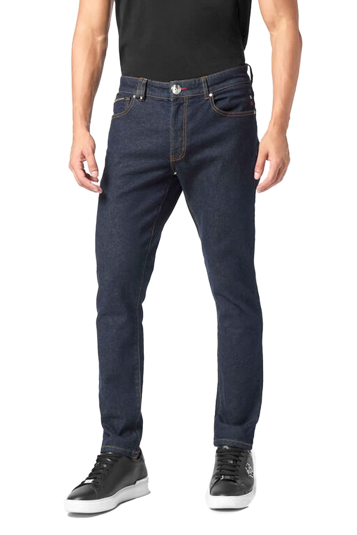 PHILIPP PLEIN ΠΑΝΤΕΛΟΝΙ JEANS SKINNY ΜΠΛΕ