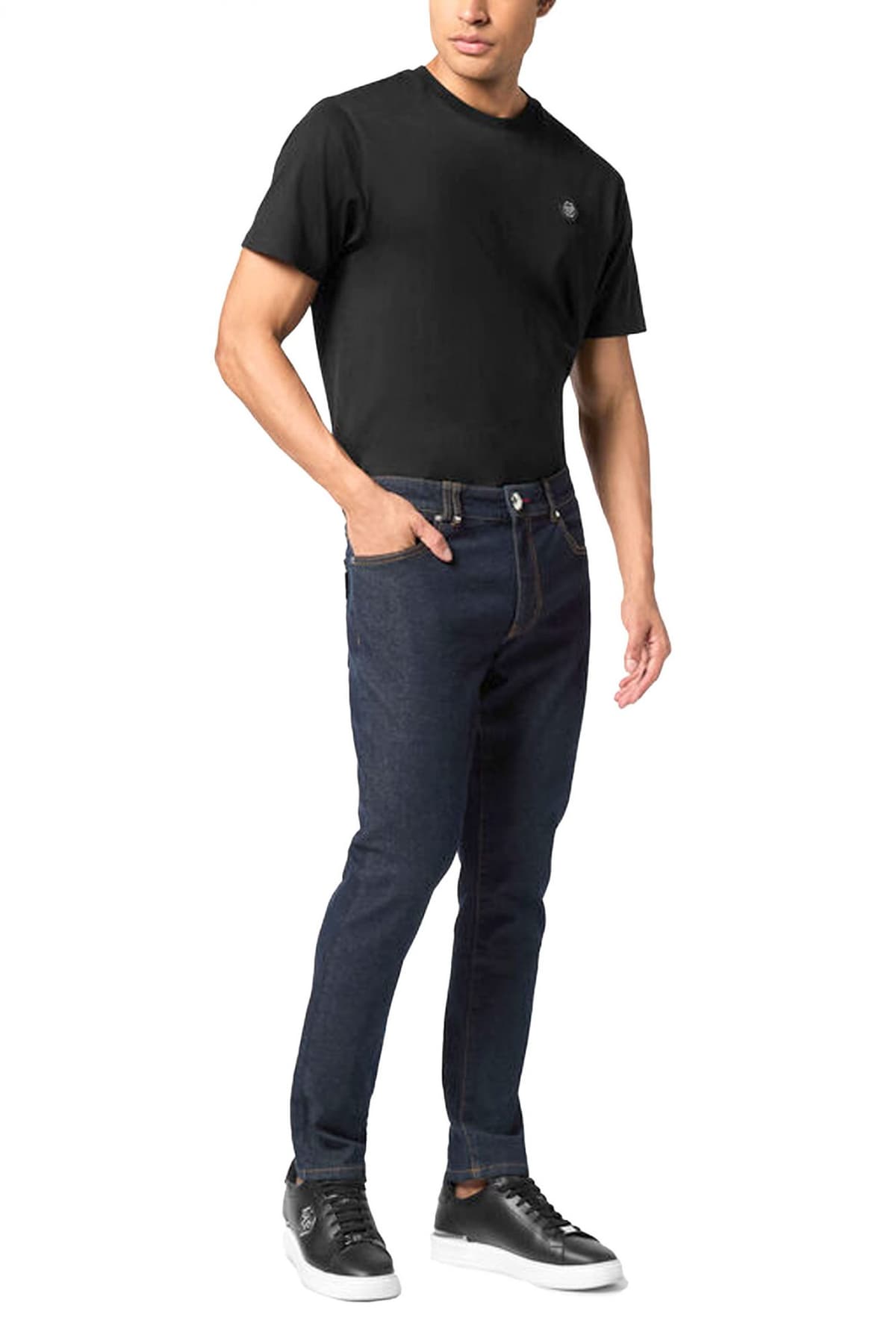 PHILIPP PLEIN ΠΑΝΤΕΛΟΝΙ JEANS SKINNY ΜΠΛΕ