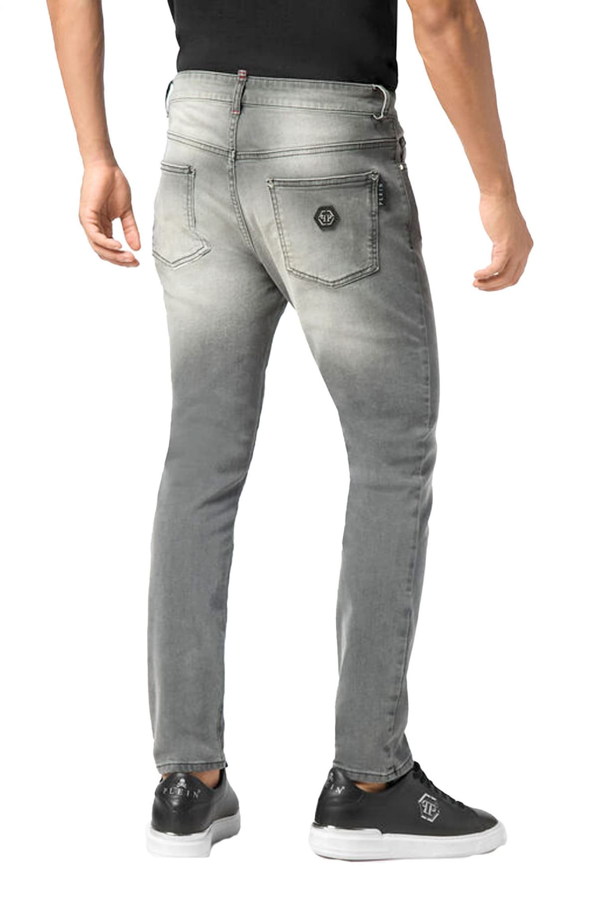 PHILIPP PLEIN ΠΑΝΤΕΛΟΝΙ JEANS SKINNY ΓΚΡΙ