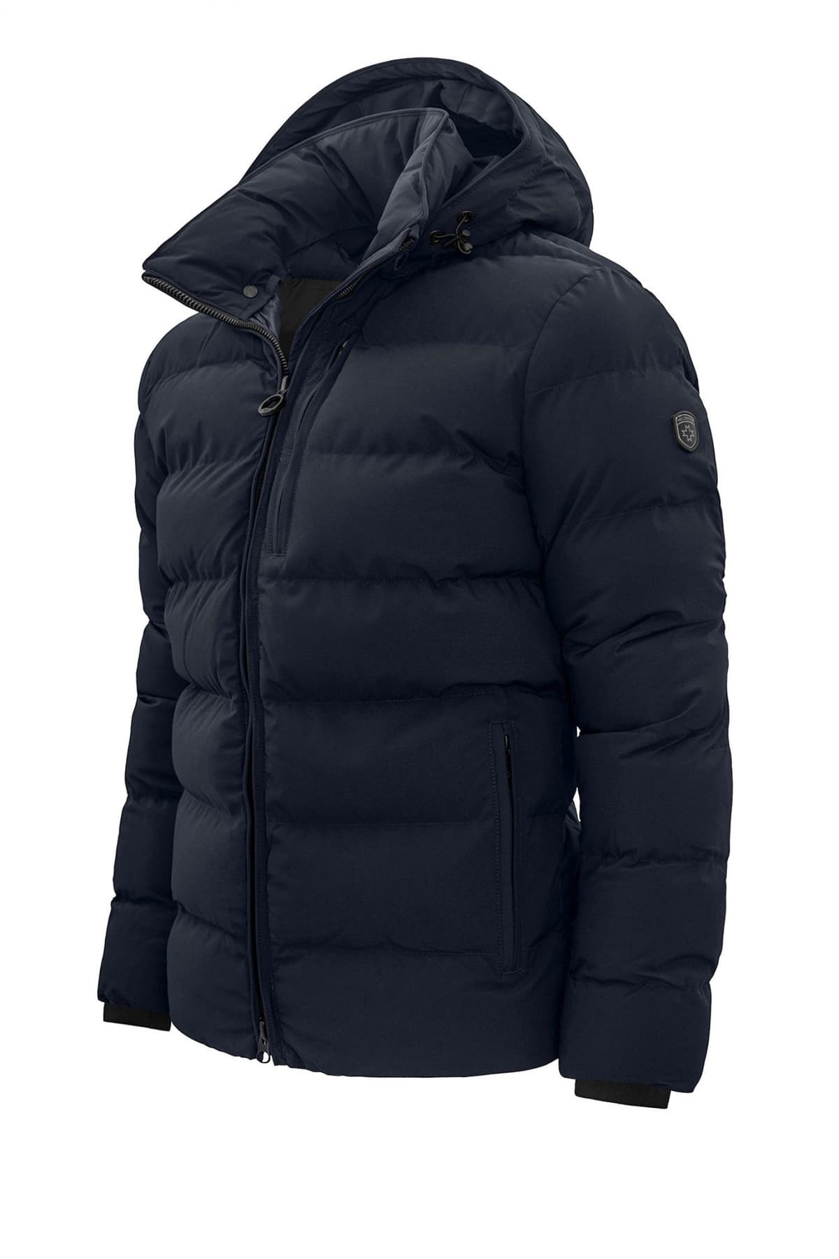 WELLENSTEYN ΜΠΟΥΦΑN ΦΟΥΣΚΩΤΟ BOMBER BLACKBIRD MEN SHORT ΜΕ ΑΠΟΣΠΩΜΕΝΗ ΚΟΥΚΟΥΛΑ ΜΠΛΕ