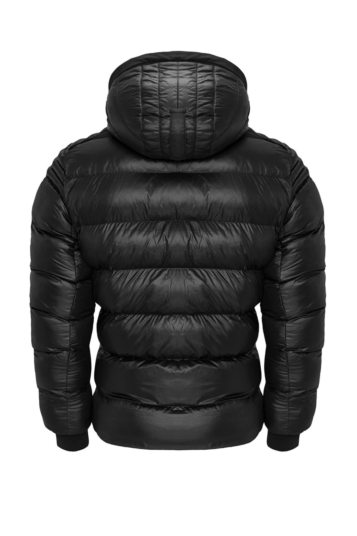 WELLENSTEYN ΜΠΟΥΦΑΝ ΦΟΥΣΚΩΤΟ BOMBER BLACKJACK MEN SHORT ΜΕ ΑΠΟΣΠΩΜΕΝΗ ΚΟΥΚΟΥΛΑ ΜΑΥΡΟ