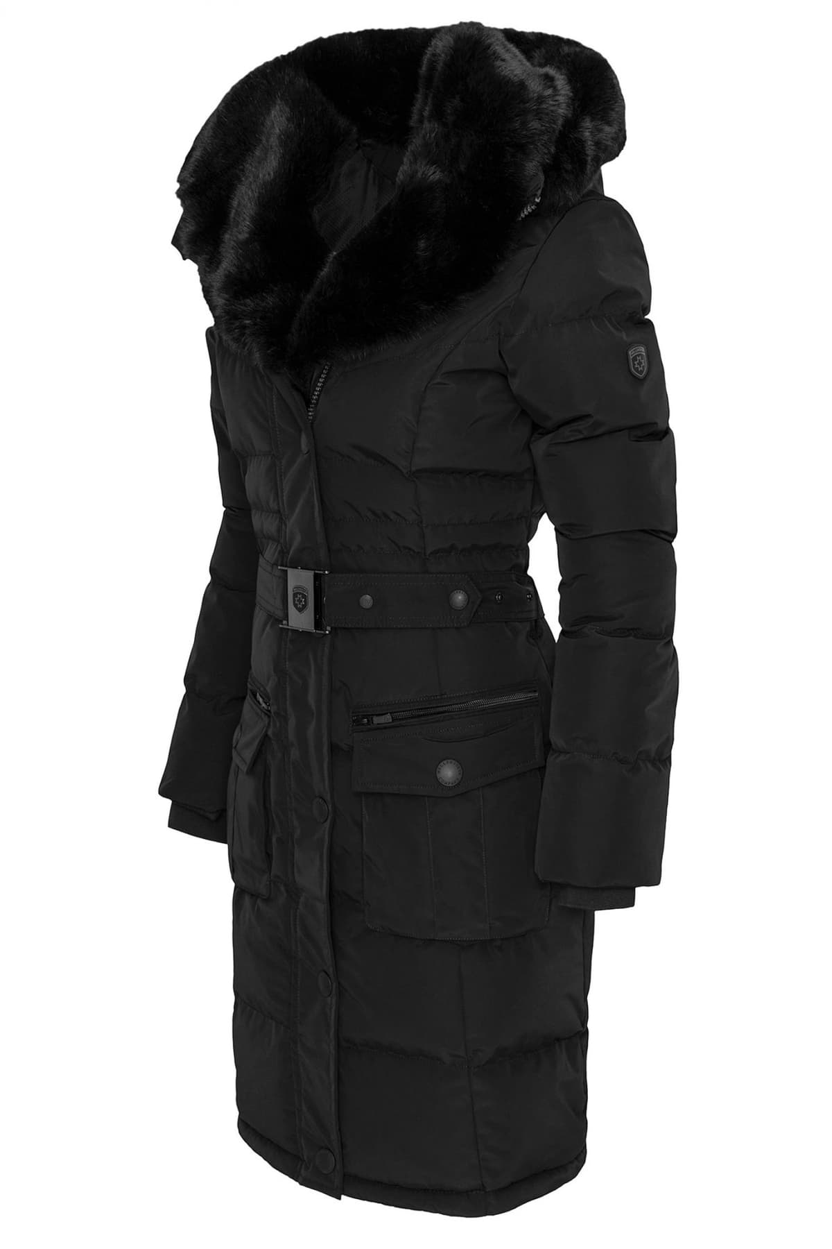 WELLENSTEYN ΓΥΝΑΙΚΕΙΟ ΜΠΟΥΦΑΝ ΜΑΚΡΥ PUFFER OPIUM ΑΠΟΣΠΩΜΕΝΗ ΚΟΥΚΟΥΛΑ ΑΠΟΣΠΩΜΕΝΗ ΓΟΥΝΑ ΜΑΥΡΟ