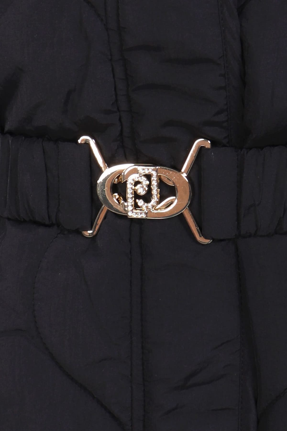 LIU-JO ΜΠΟΥΦΑΝ JACKET ΑΠΟΣΠΩΜΕΝΗ ΚΟΥΚΟΥΛΑ ΜΑΥΡΟ