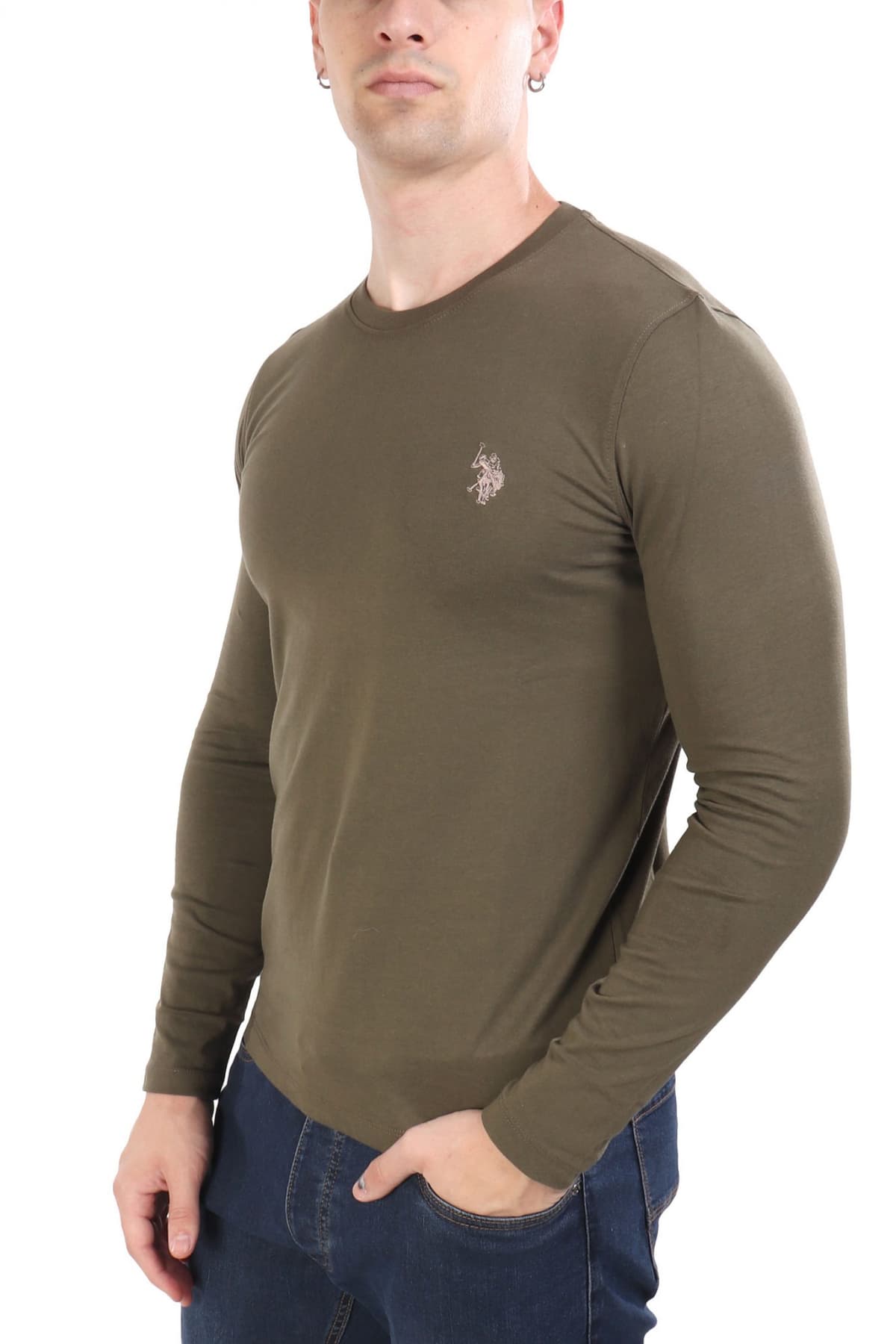U.S.POLO ASSN T-SHIRT CREW NECK LOGO JOEL ΧΑΚΙ