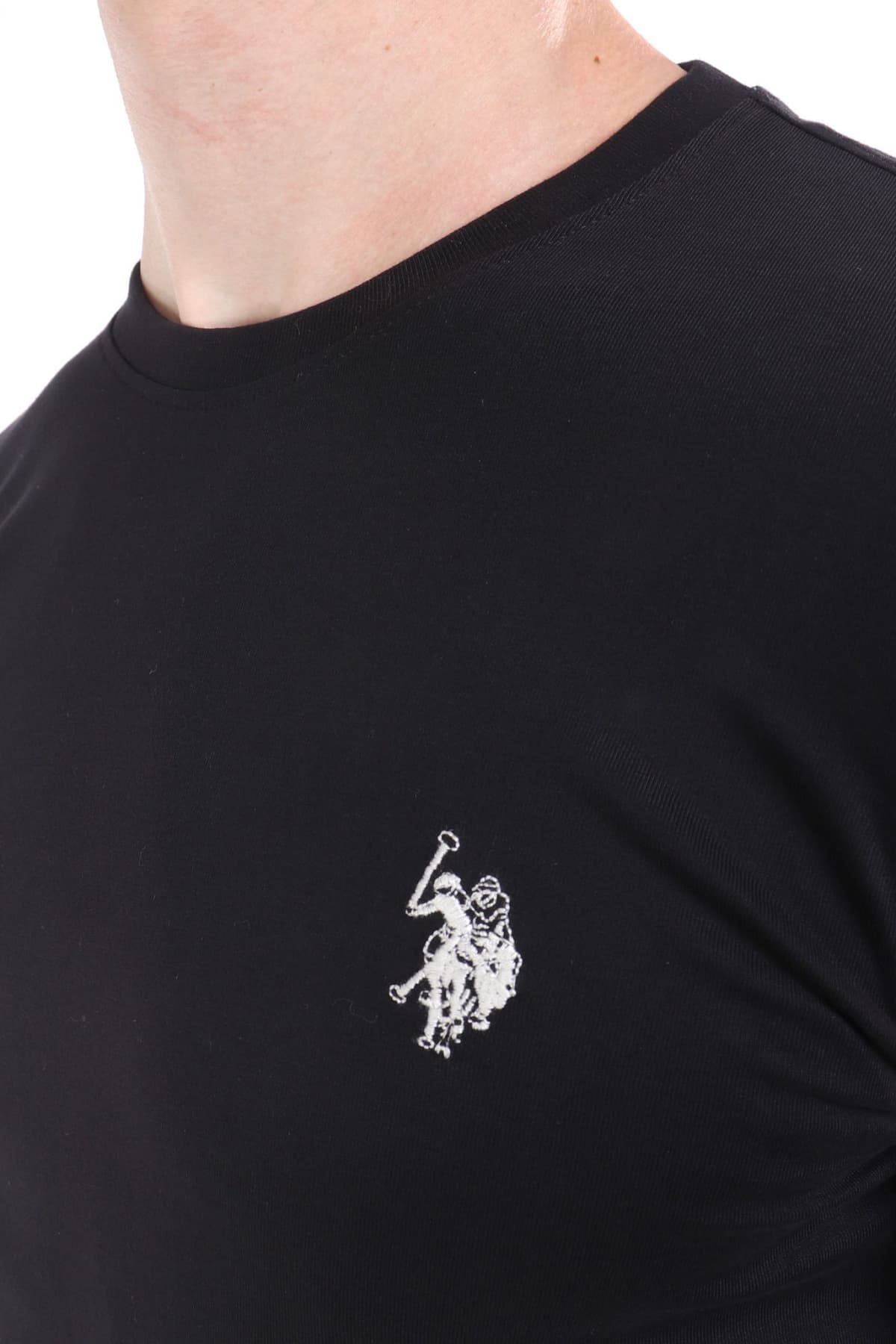 U.S.POLO ASSN T-SHIRT CREW NECK LOGO JOEL ΜΑΥΡΟ