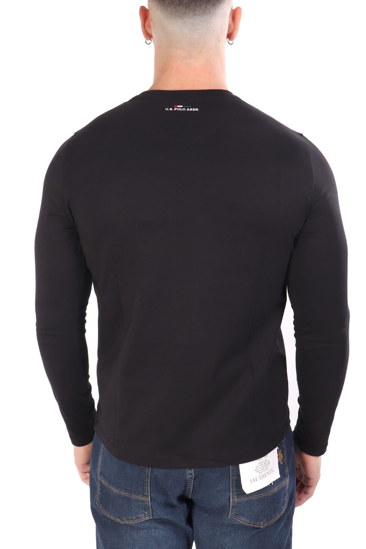 U.S.POLO ASSN T-SHIRT CREW NECK LOGO JOEL ΜΑΥΡΟ