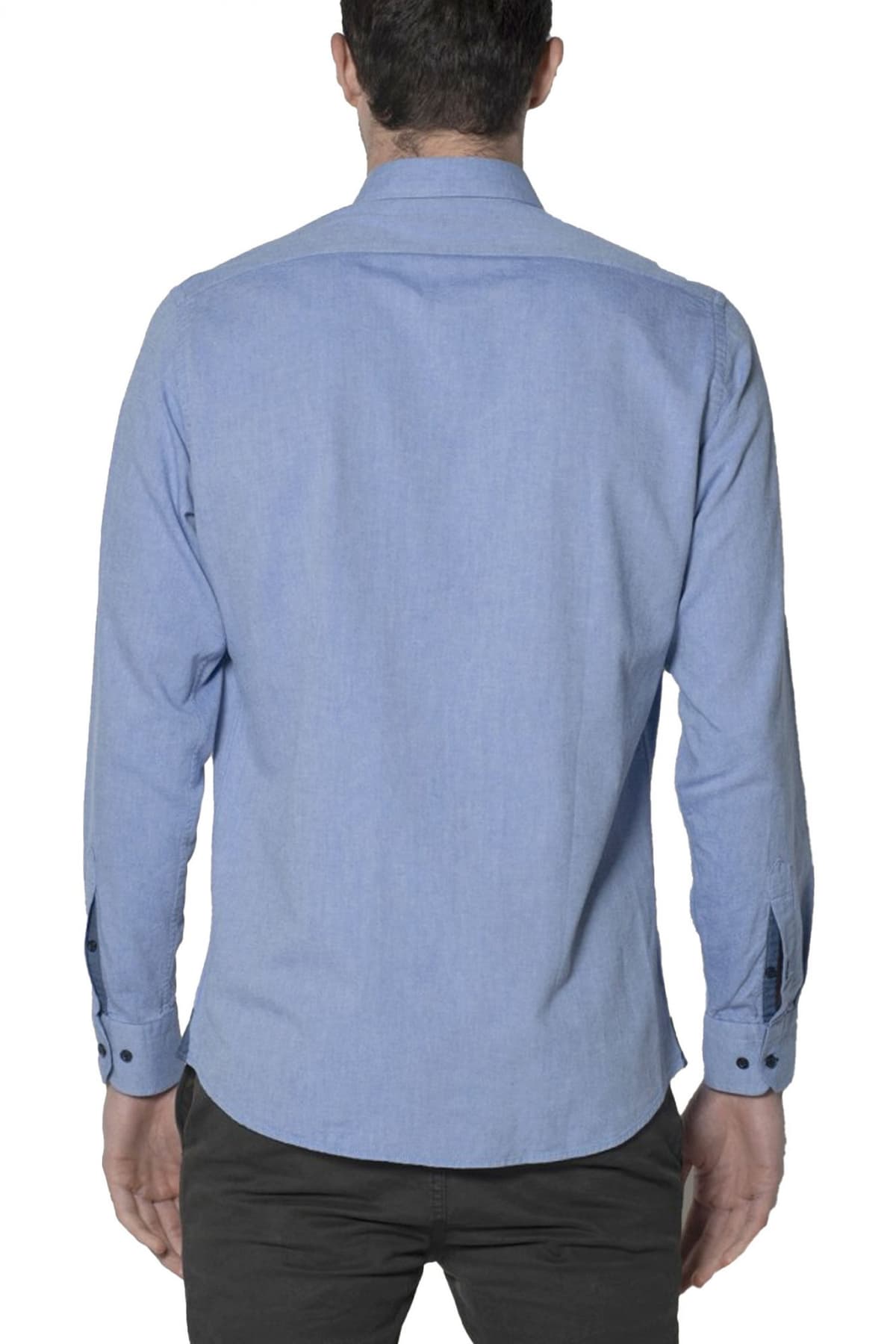 DORS ΠΟΥΚΑΜΙΣΟ BUTTON DOWN OXFORD LOGO ΜΠΛΕ