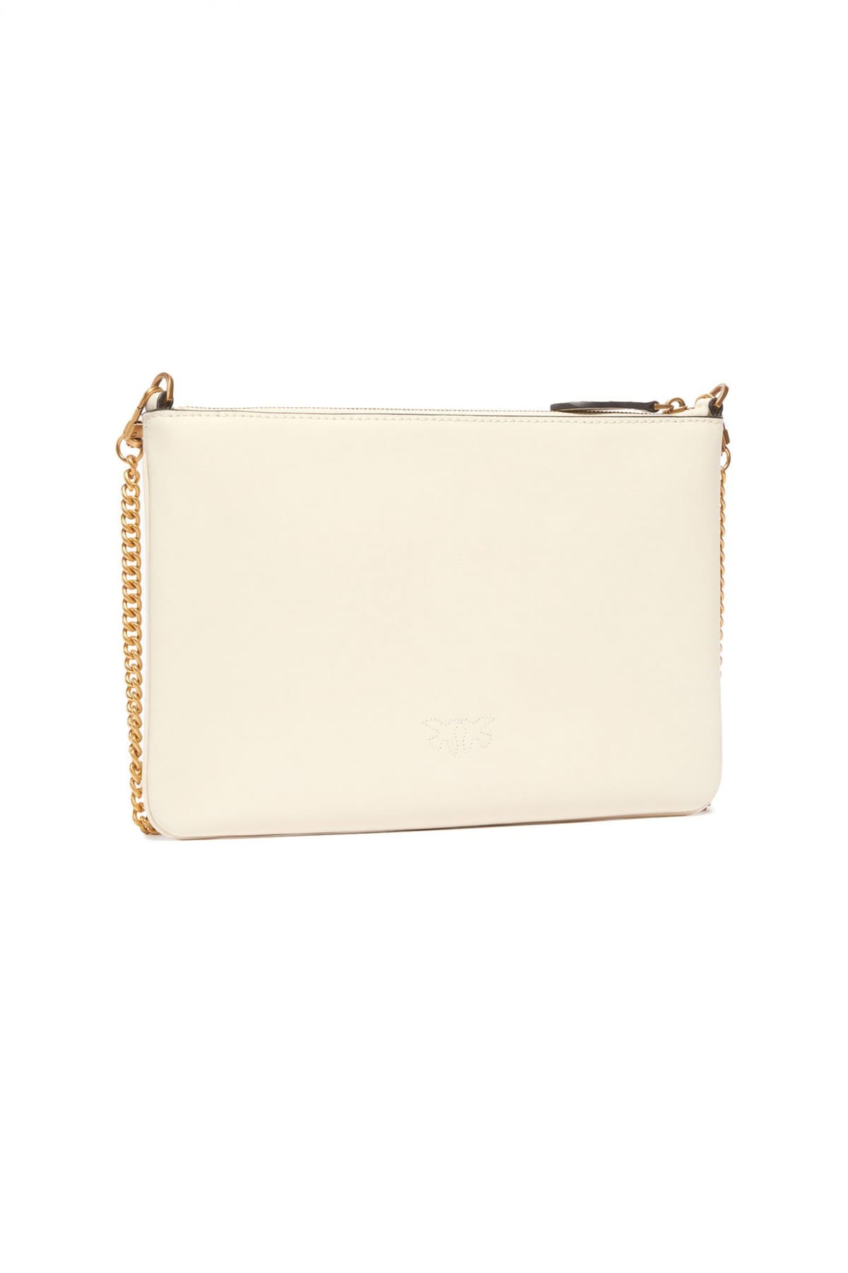 PINKO ΦΑΚΕΛΟΣ FLAT CLASSIC VITELLO SETA ΛΕΥΚΟ