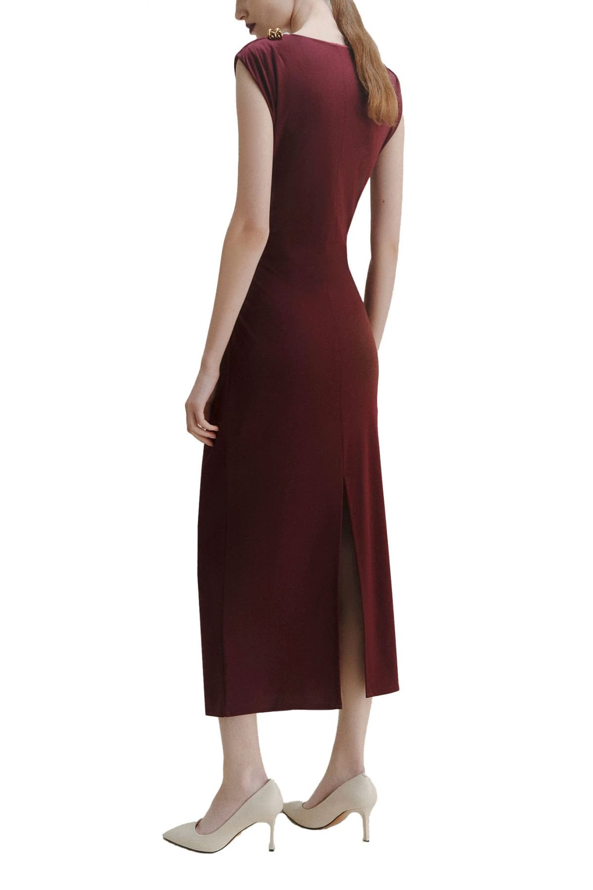 MARELLA ΦΟΡΕΜΑ MAXI SCUOLA ΧΡΥΣΑ ΚΟΥΜΠΙΑ ΩΜΟ ΑΝΟΙΓΜΑ ΠΙΣΩ ΜΠΟΡΝΤΩ