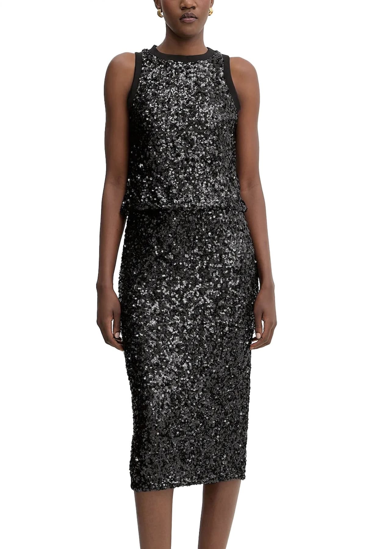 MARELLA TOP FILLY CREW NECK ΠΑΓΙΕΤΑ ΜΑΥΡΟ