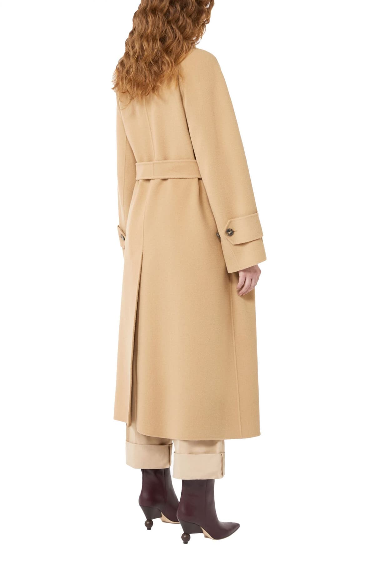 MAX MARA WEEKEND ΠΑΛΤΟ CADINE ΑΠΟΣΠΩΜΕΝΗ ΖΩΝΗ ΚΟΥΜΠΙΑ ΤΣΕΠΕΣ ΜΠΕΖ