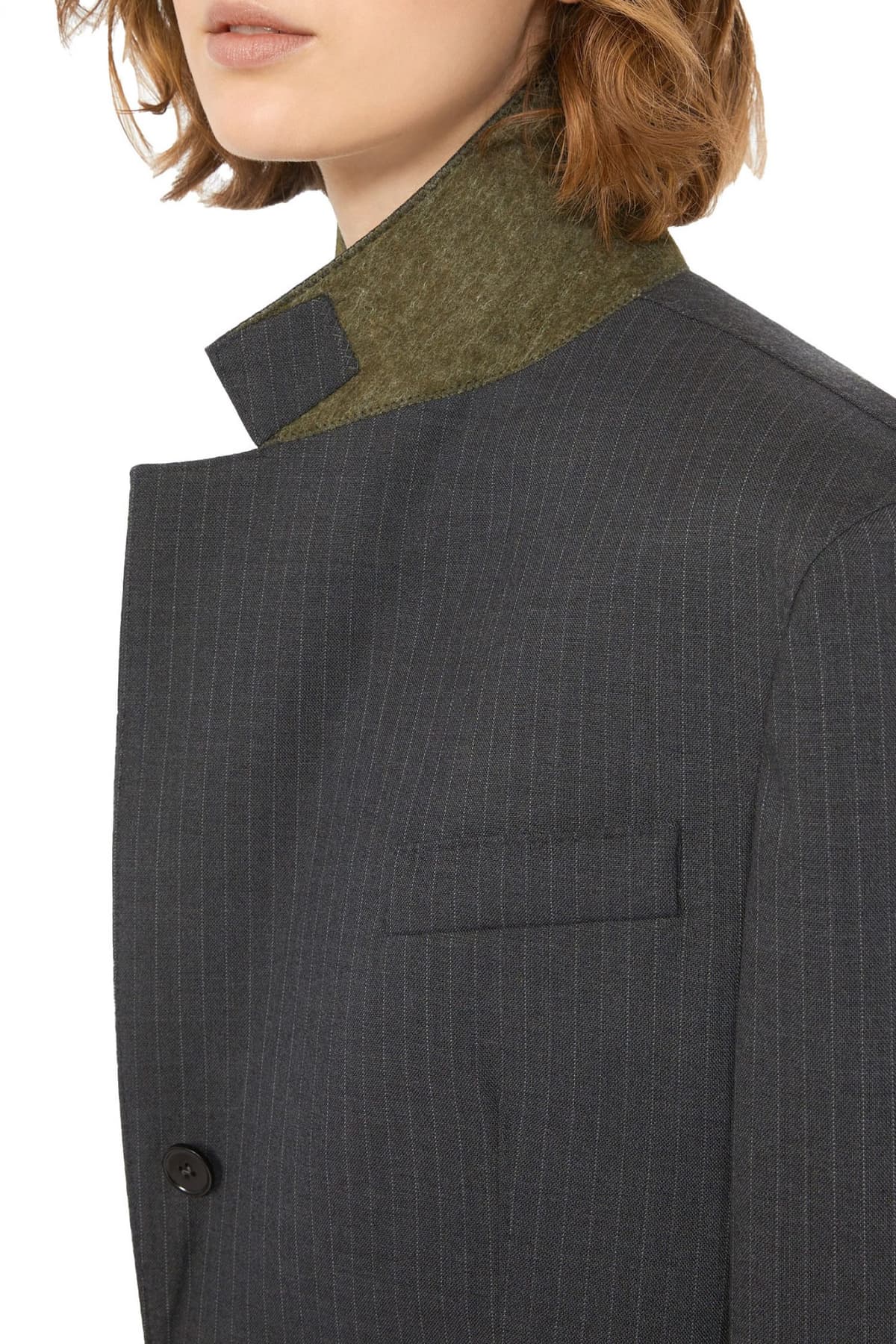 MAX MARA WEEKEND ΣΑΚΑΚΙ EDMEA ΡΙΓΕ ΣΚΟΥΡΟ ΓΚΡΙ