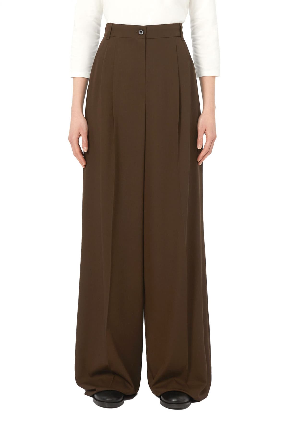 MAX MARA WEEKEND ΠΑΝΤΕΛΟΝΑ GARENNA ΠΙΕΤΑ ΤΣΕΠΕΣ ΣΚΟΥΡΟ ΚΑΦΕ