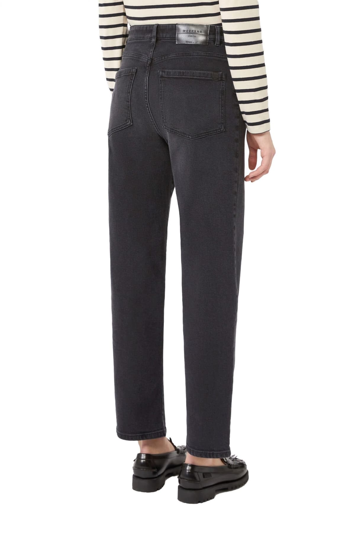 MAX MARA WEEKEND ΠΑΝΤΕΛΟΝΙ JEANS CINESE ΣΚΟΥΡΟ ΓΚΡΙ