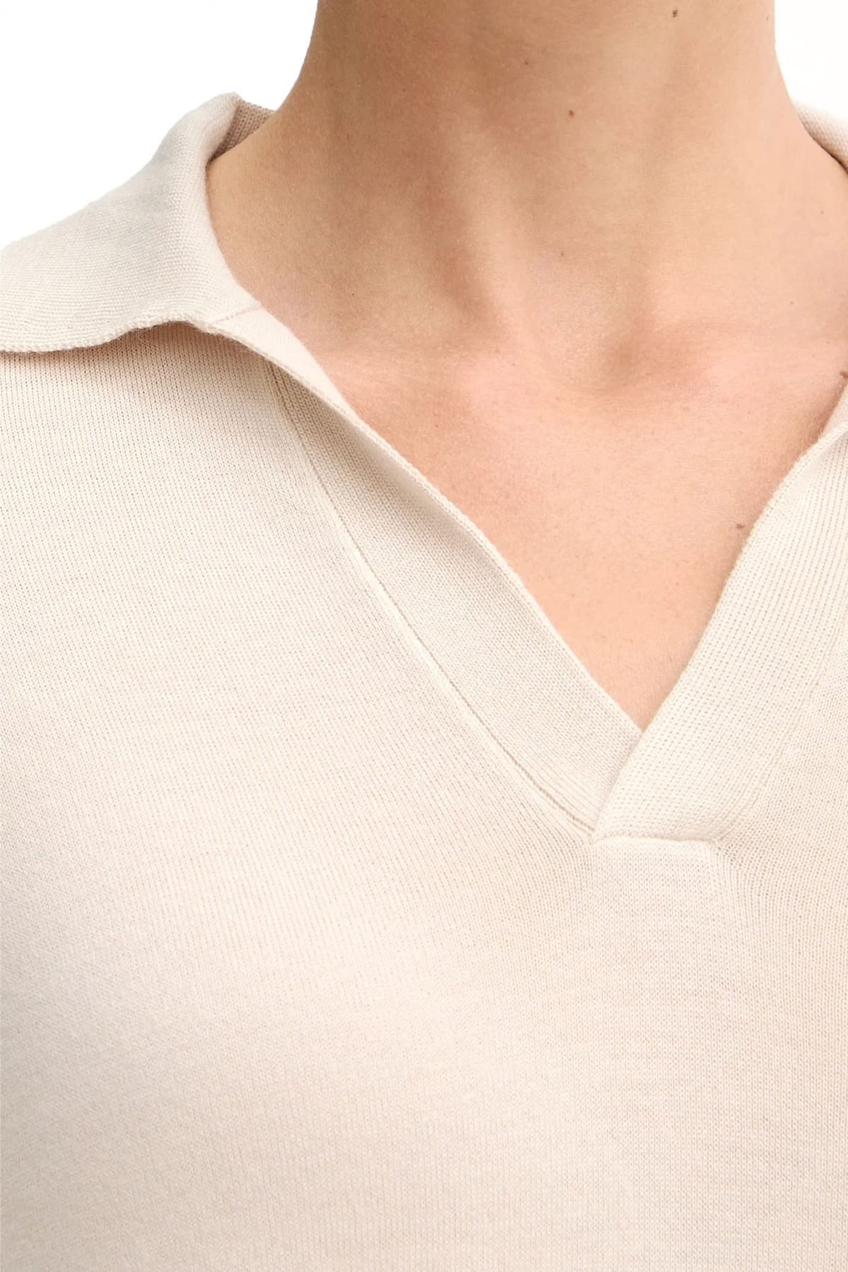 MAX MARA WEEKEND POLO ΠΛΕΚΤΟ CAPPA V-NECK ΕΚΡΟΥ