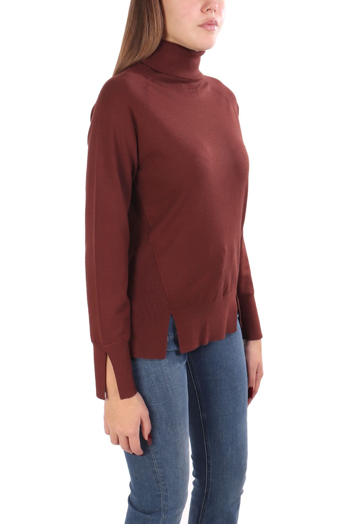 MARELLA EMME ΠΛΕΚΤΟ TURTLENECK AQUILE ΜΠΟΡΝΤΩ