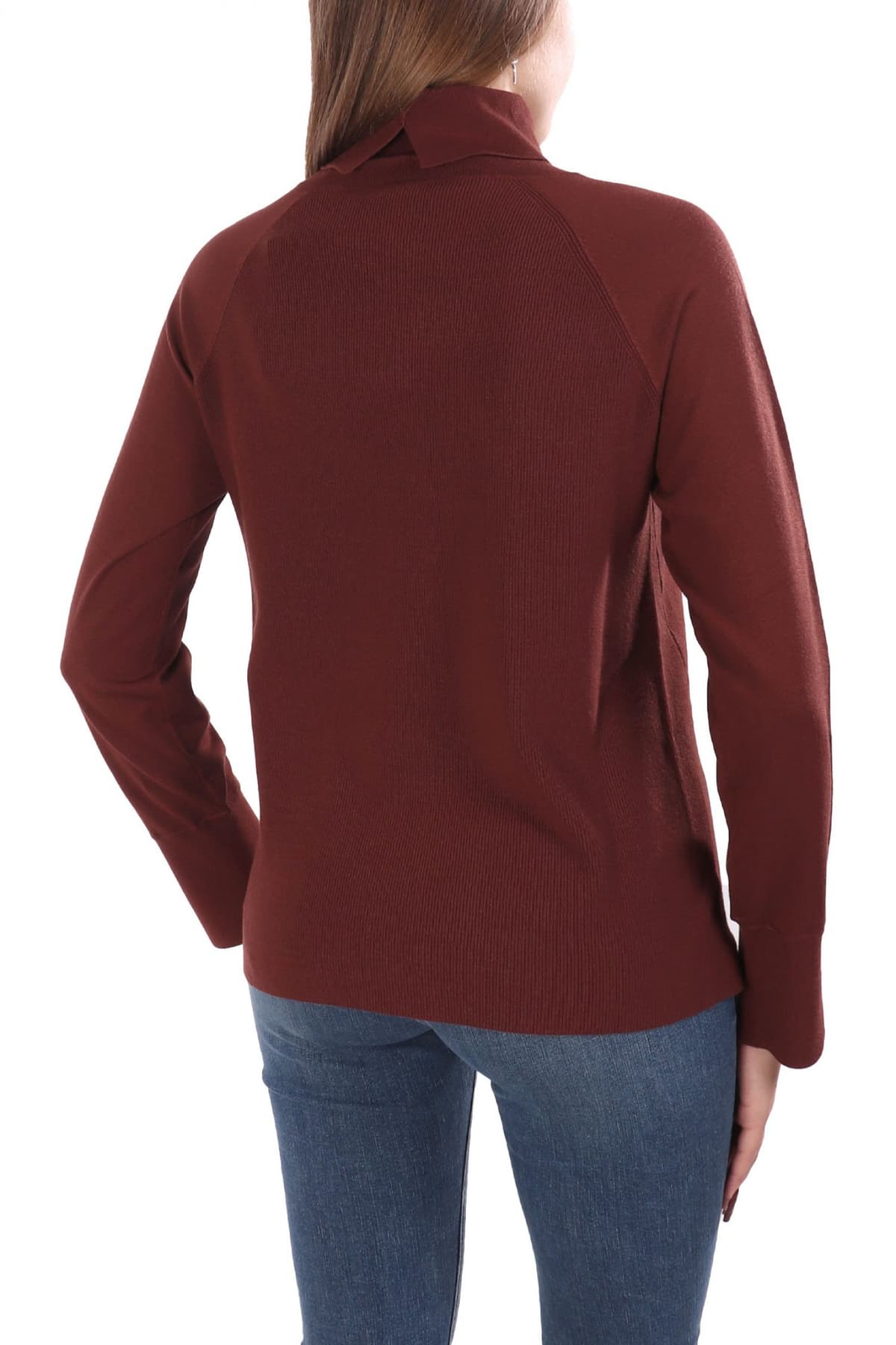 MARELLA EMME ΠΛΕΚΤΟ TURTLENECK AQUILE ΜΠΟΡΝΤΩ