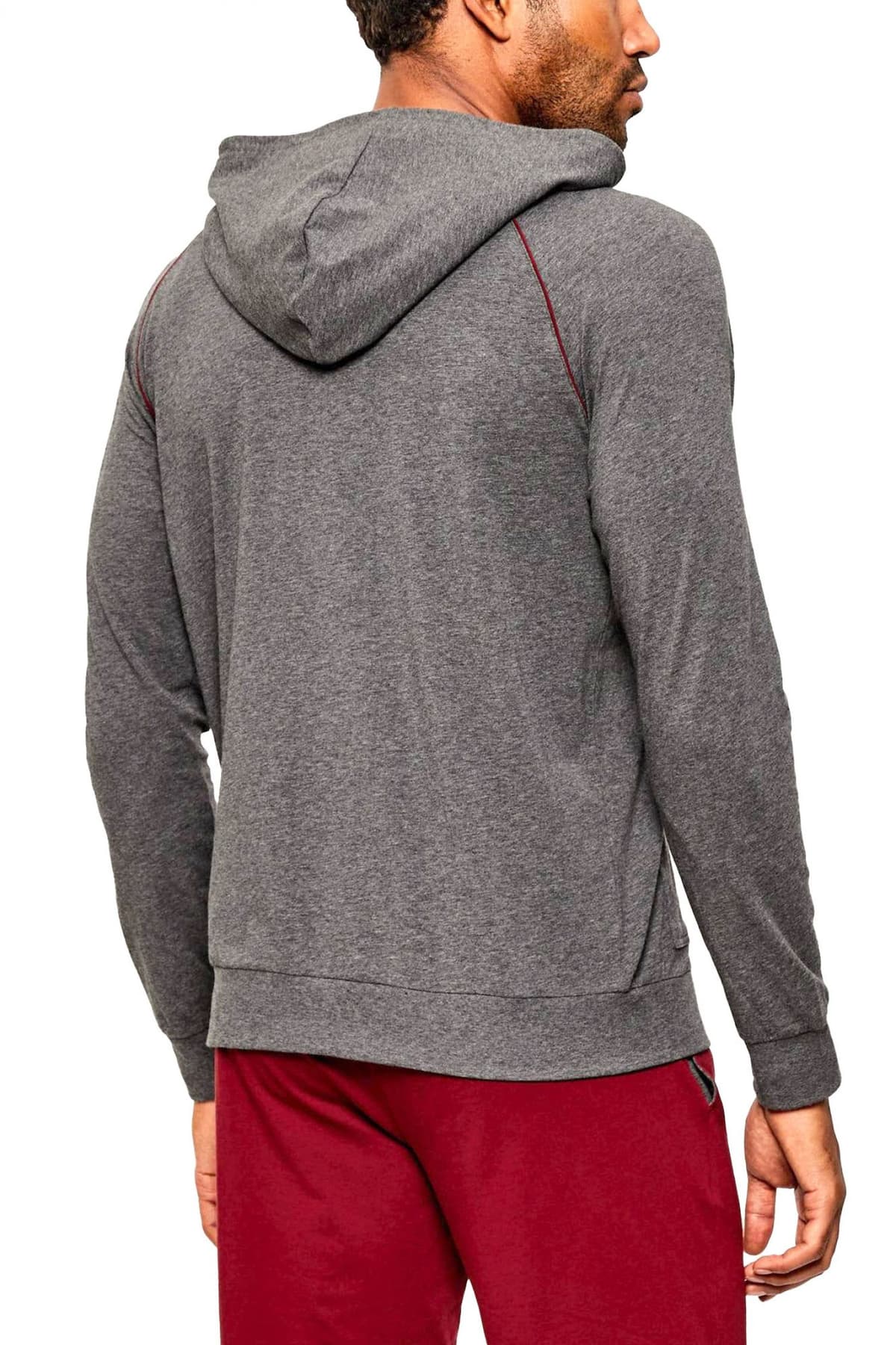 BOSS HOMEWEAR ΦΟΥΤΕΡ ZIPHOOD MIXMATCH JACKET H ΓΚΡΙ